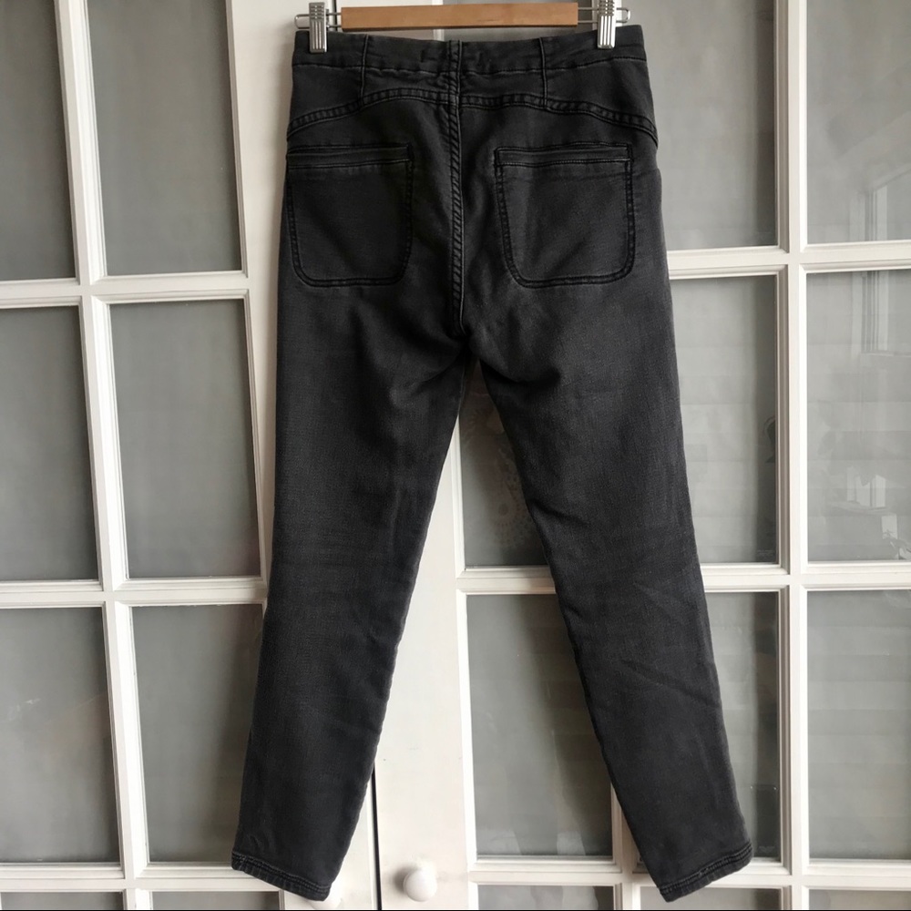 Free People Gray High Rise Crop Skinny Jeans - Picture 3 of 6